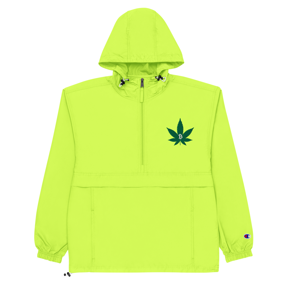 Bitcoin & Weed Champion Packable Jacket
