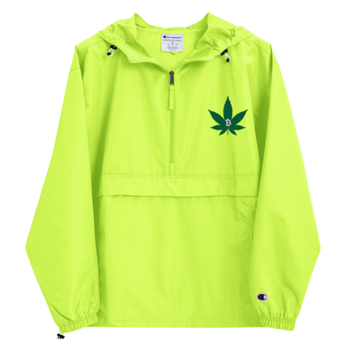 Bitcoin & Weed Champion Packable Jacket