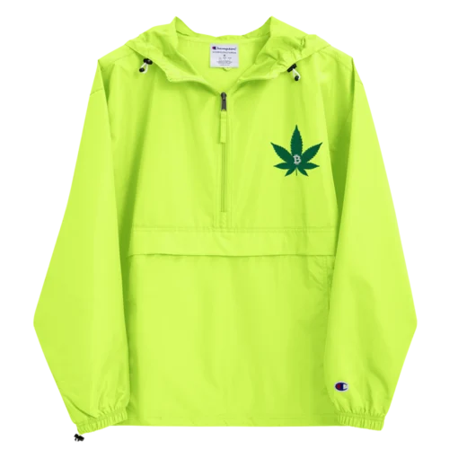 Bitcoin & Weed Champion Packable Jacket