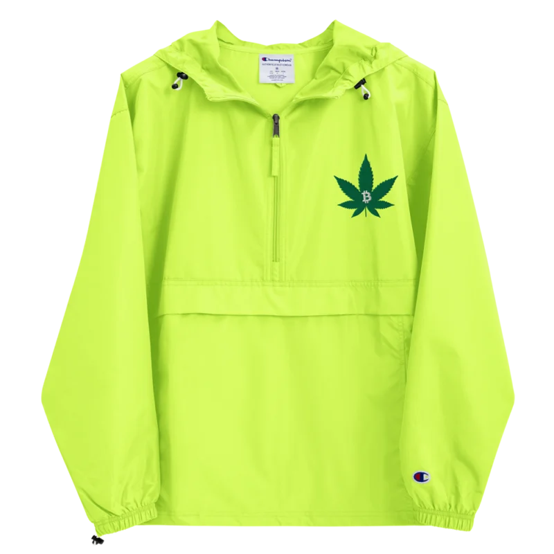 Bitcoin & Weed Champion Packable Jacket