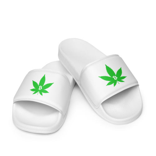 Bitcoin & Weed Men’s Slides