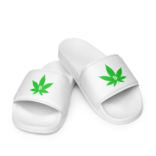 Bitcoin & Weed Men’s Slides