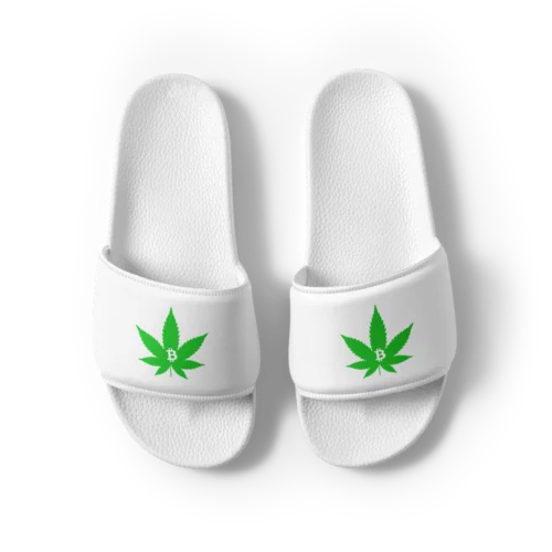 Bitcoin & Weed Men’s Slides