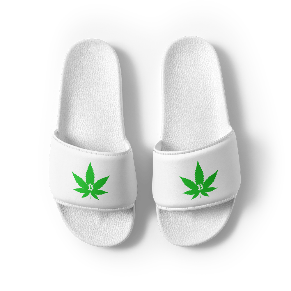 Bitcoin & Weed Men’s Slides