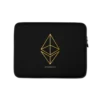 Ethereum Gold Logo Laptop Sleeve