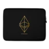 Ethereum Gold Logo Laptop Sleeve
