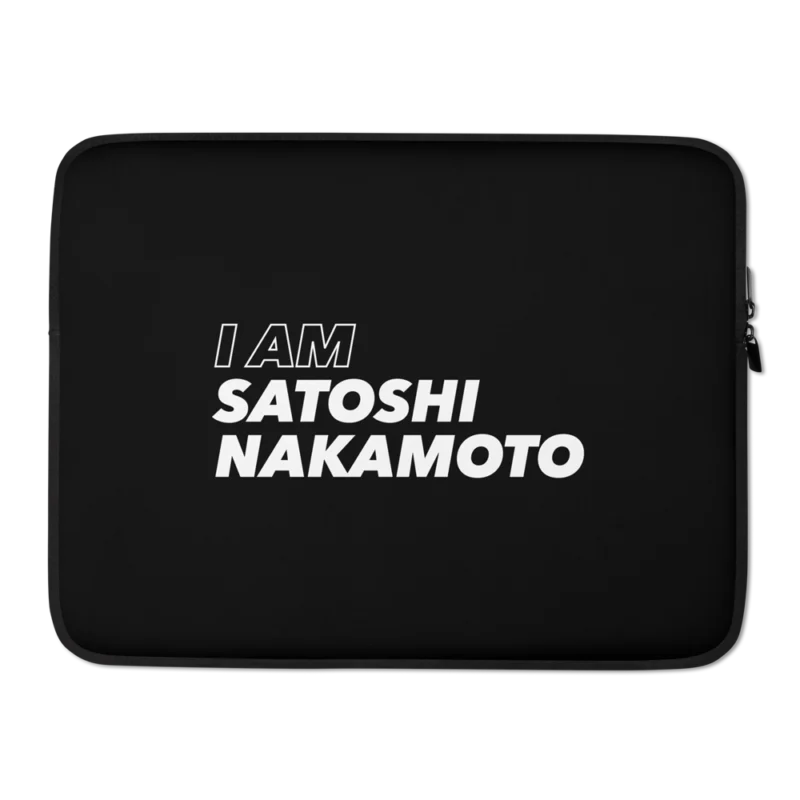 I am Satoshi Nakamoto Laptop Sleeve