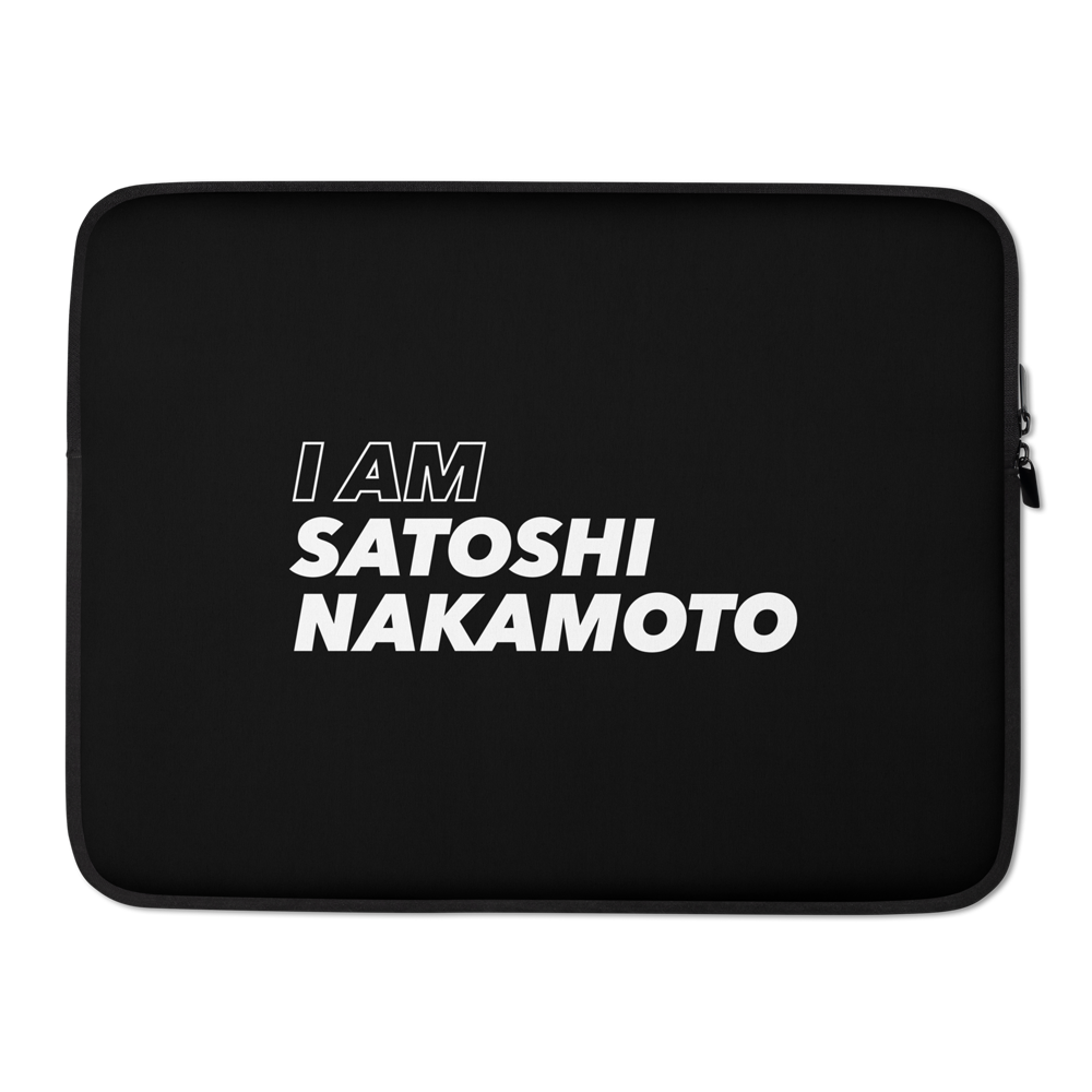 I Am Satoshi Nakamoto Laptop Sleeve