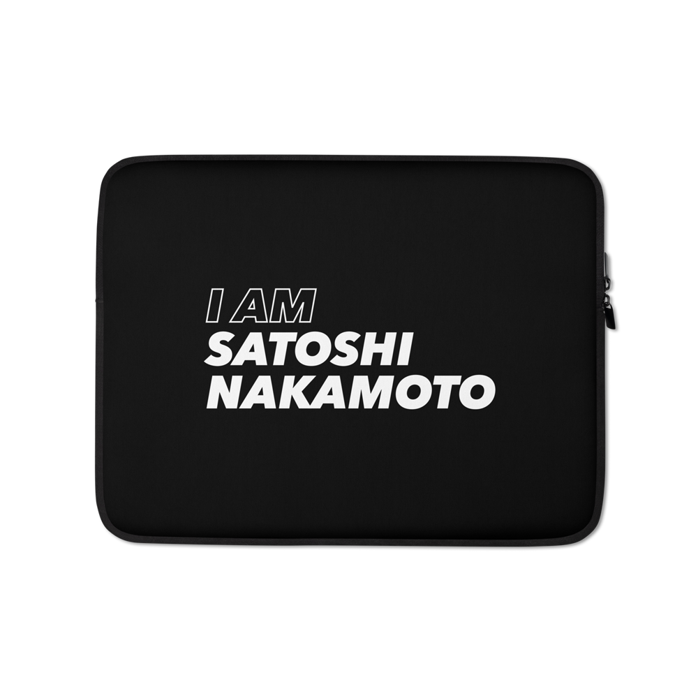 I Am Satoshi Nakamoto Laptop Sleeve