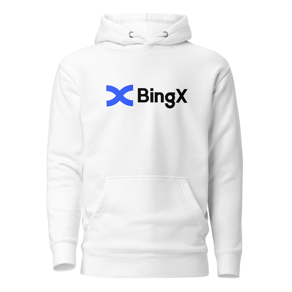 unisex premium hoodie white front 648eb083e8016 - BingX Hoodie