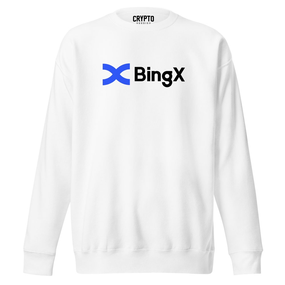 unisex premium sweatshirt white front 648ead093f188 - BingX Sweatshirt