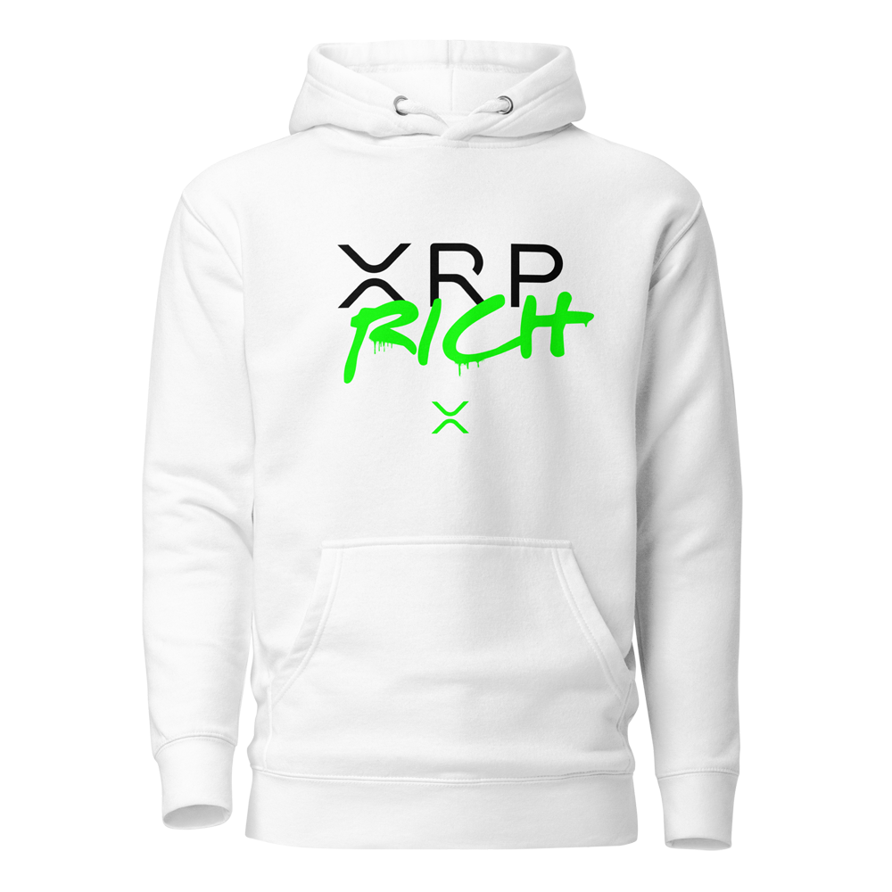 unisex premium hoodie white front 64b6eeb5e71e9 - XRP Rich Hoodie