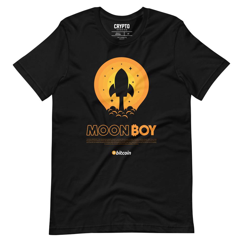unisex staple t shirt black front 64c0f59a04028 - Bitcoin: MOON BOY T-Shirt
