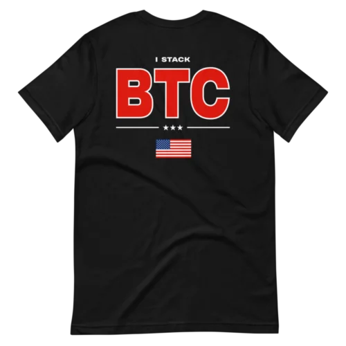 Bitcoin USA: I Stack BTC T-Shirt