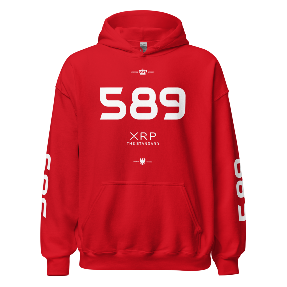 unisex heavy blend hoodie red front 64cfea4432923 - XRP 589 Hoodie