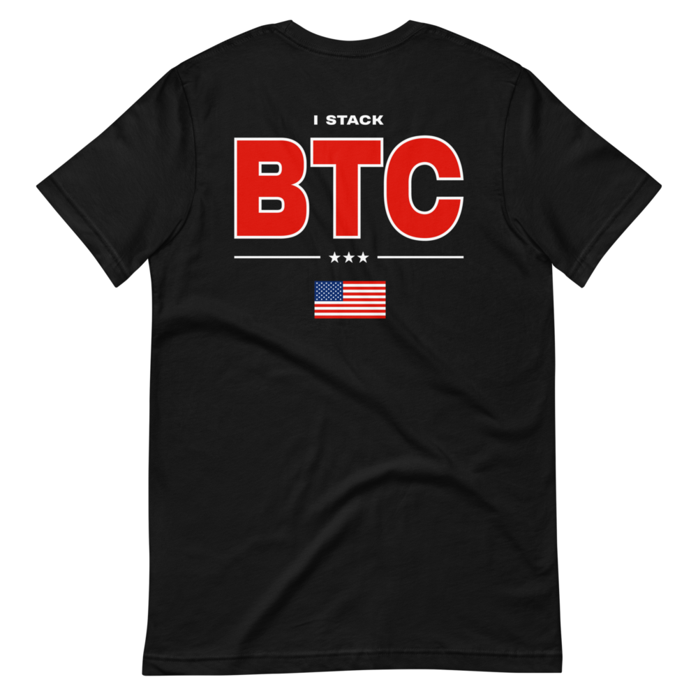 Bitcoin USA: I Stack BTC T-Shirt