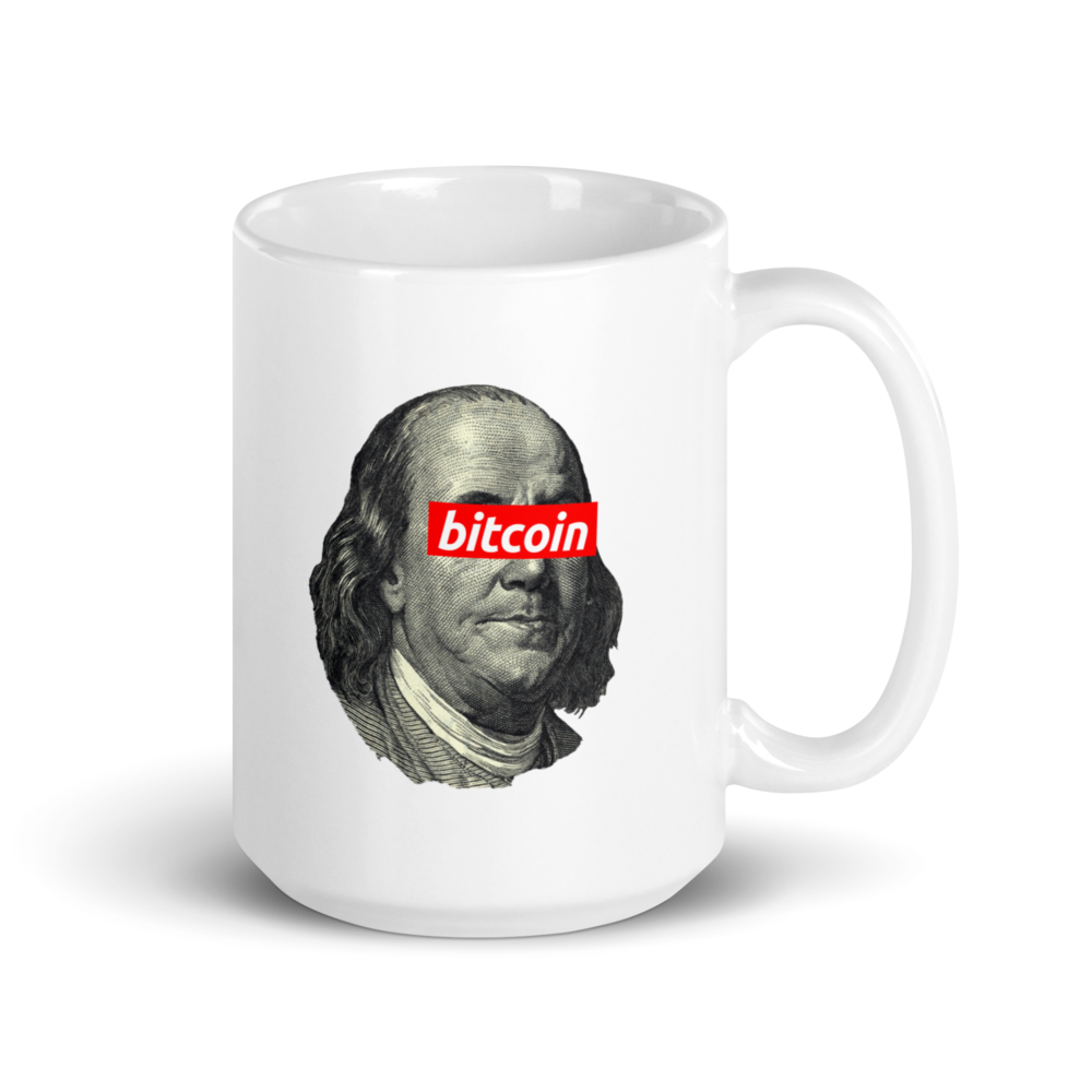 Benjamin Franklin Bitcoin mug