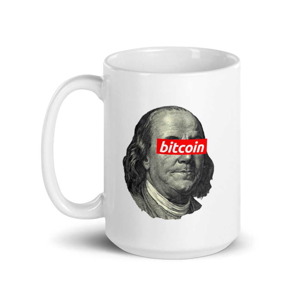 Benjamin Franklin Bitcoin mug