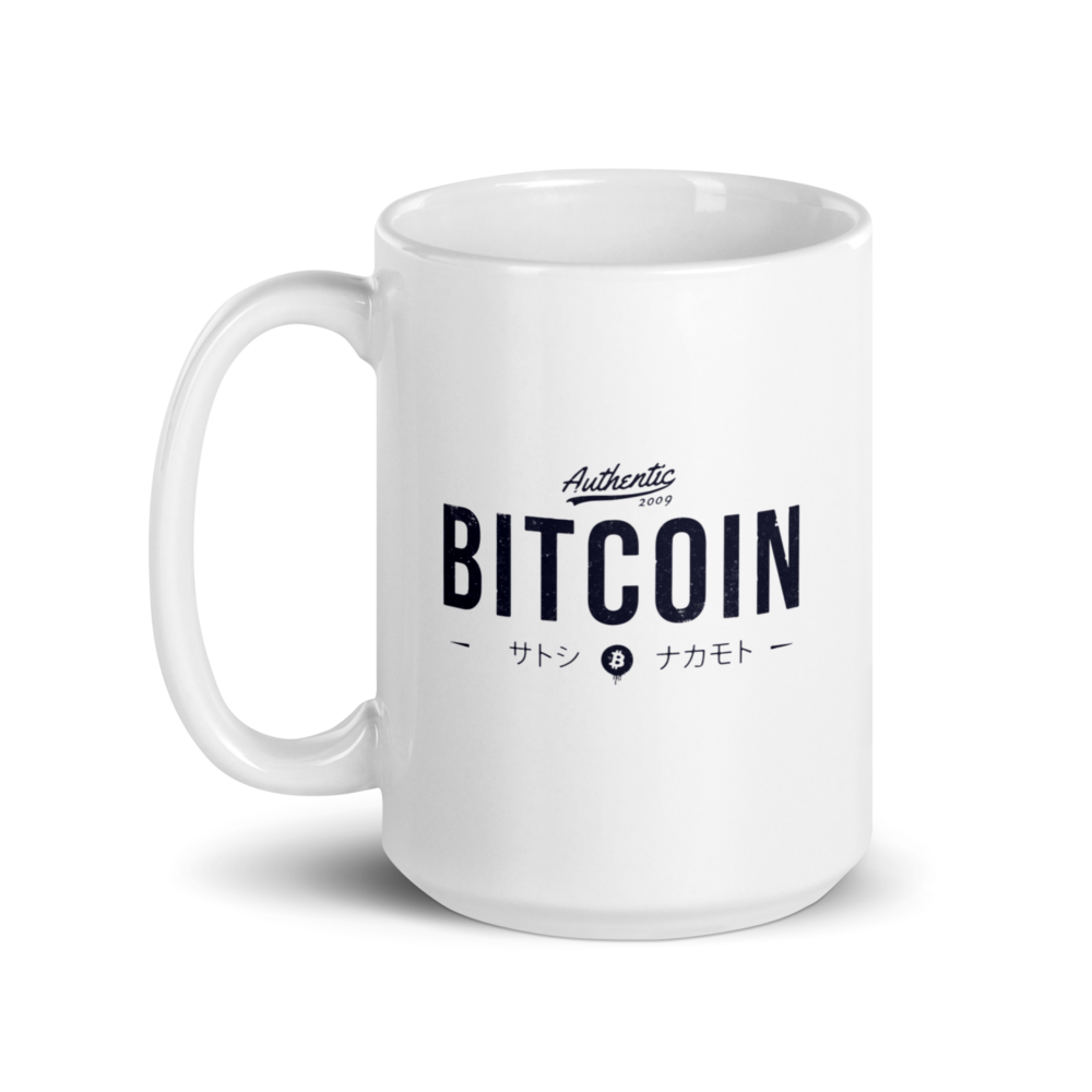 Bitcoin Authentic 2009 mug