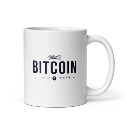 Bitcoin Authentic 2009 mug