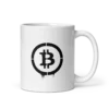 Bitcoin Stencil Logo mug