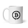 Bitcoin Stencil Logo mug