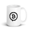 Bitcoin Stencil Logo mug
