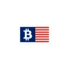 Bitcoin USA Flag Sticker
