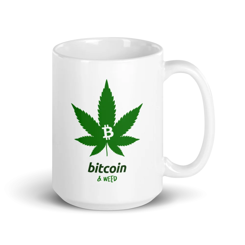 Bitcoin & Weed mug - Image 3