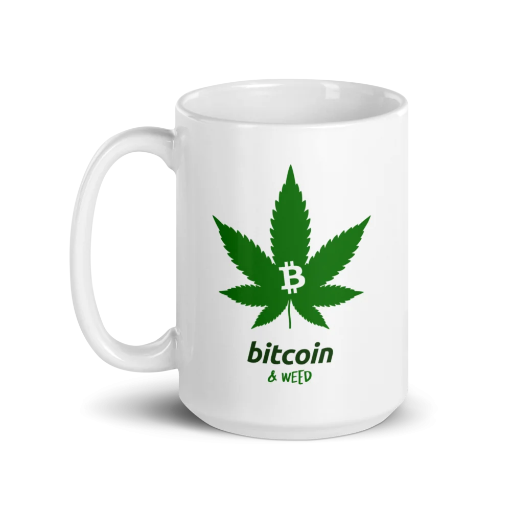 Bitcoin & Weed mug - Image 4