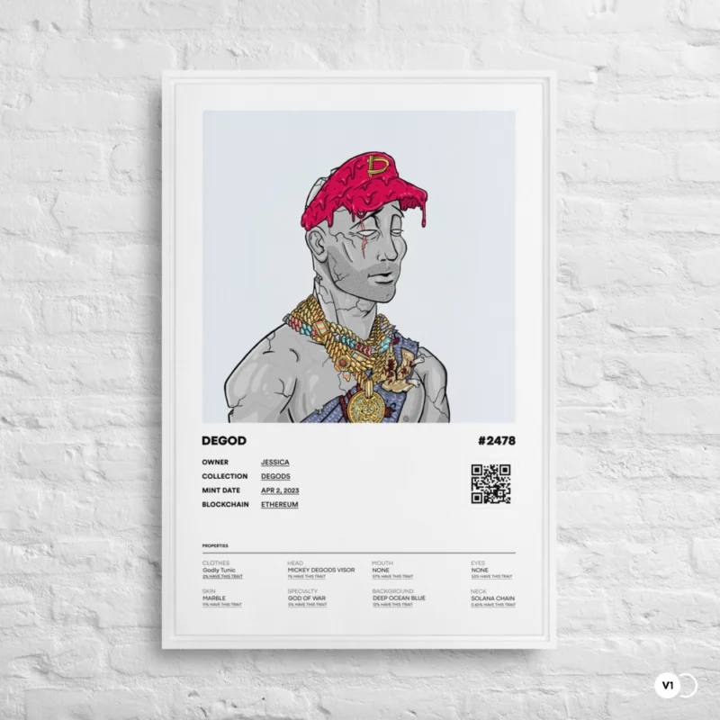 Custom Framed NFT Canvas