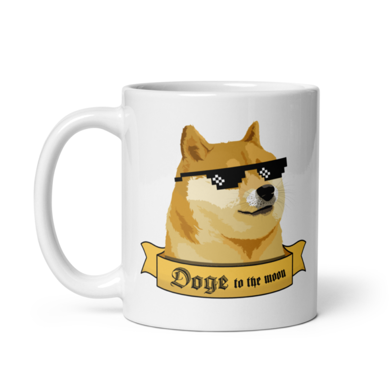 Doge to the Moon mug