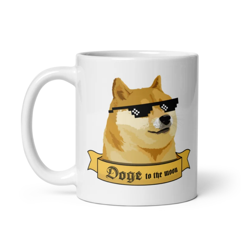 Doge to the Moon mug