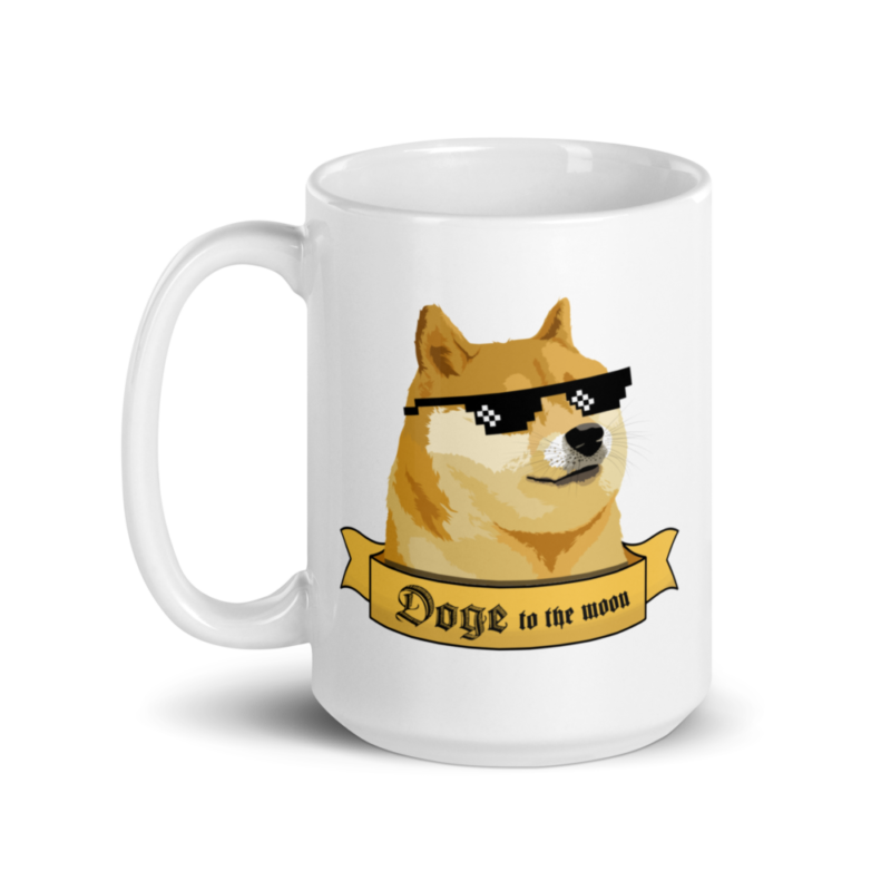 Doge to the Moon mug