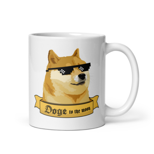 Doge to the Moon mug