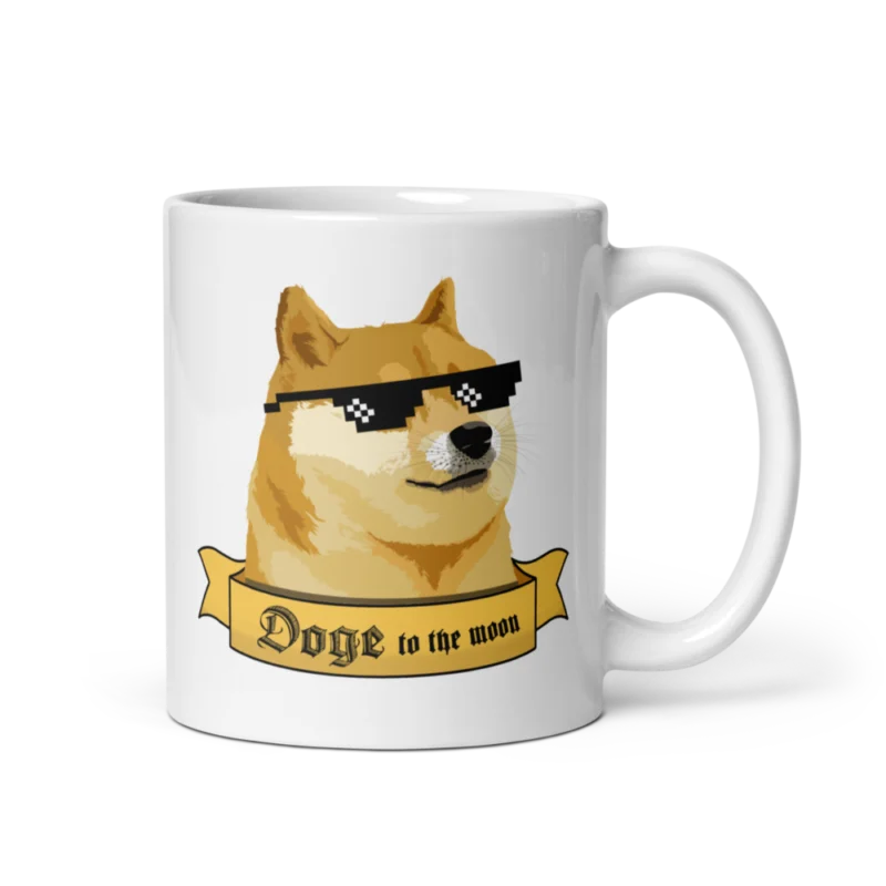 Doge to the Moon mug