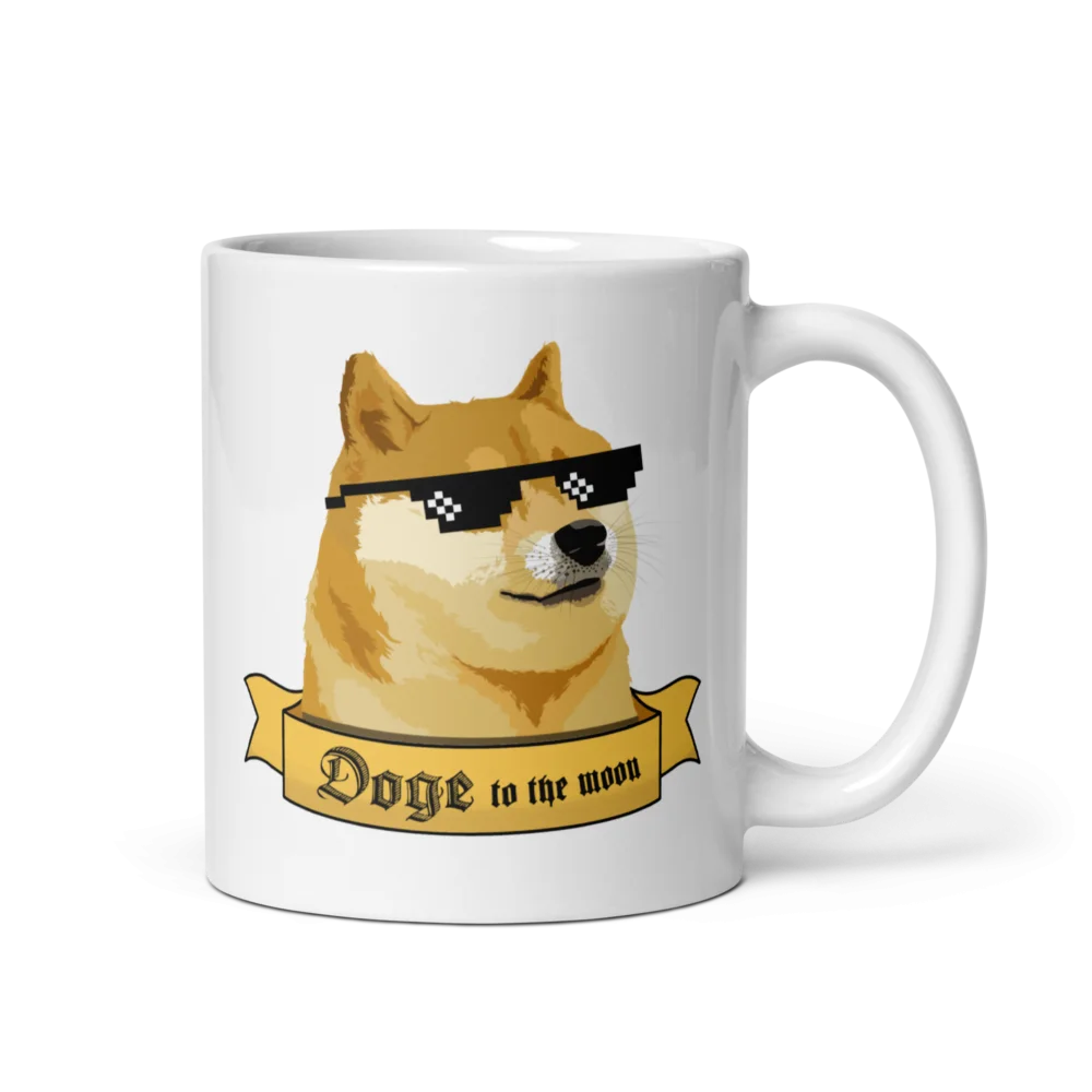 Doge to the Moon mug