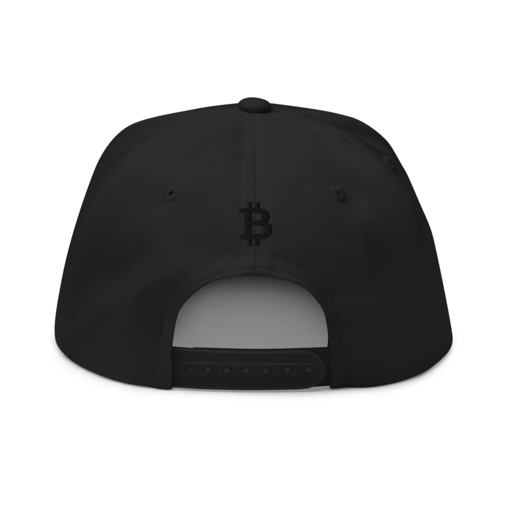 flat bill cap black back 6501d16af29de - Bitcoin x Black Cap
