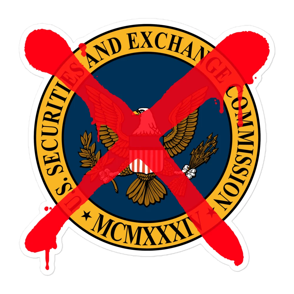 FUCK THE SEC Sticker - Image 3