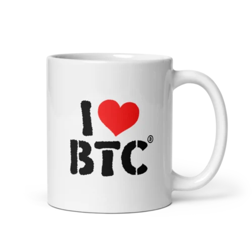 I Love BTC mug