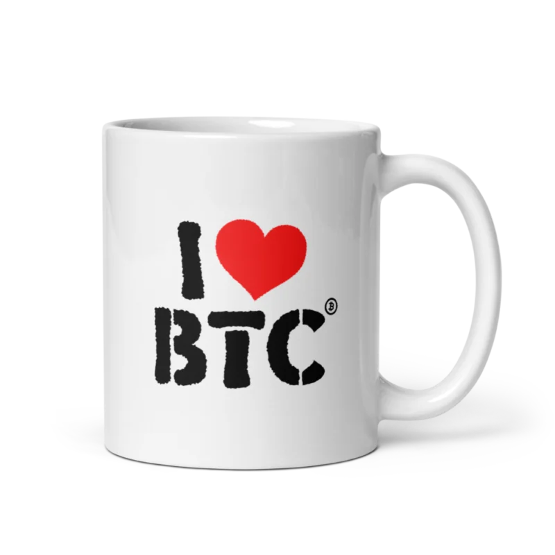 I Love BTC mug