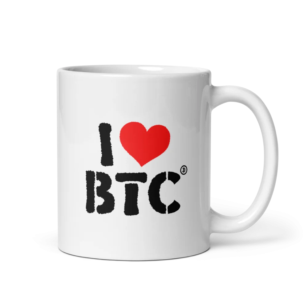 I Love BTC mug