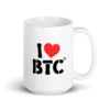 I Love BTC mug