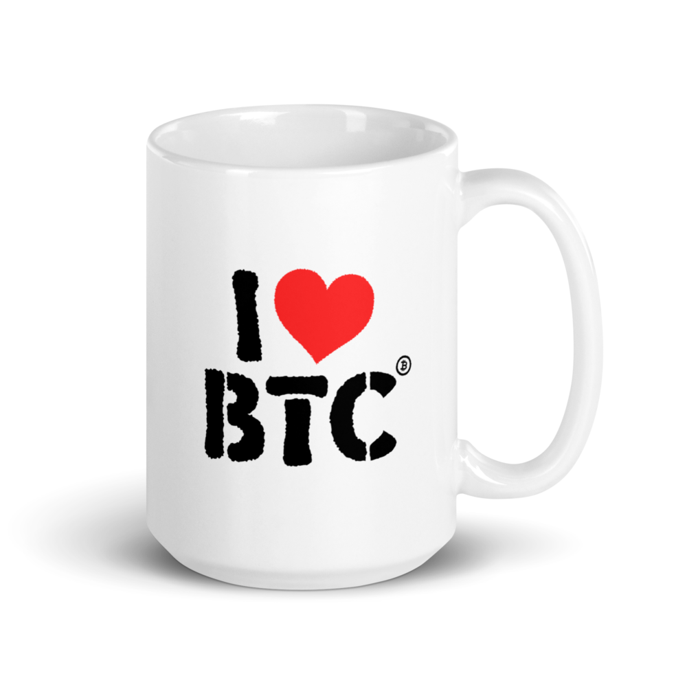 I Love BTC mug