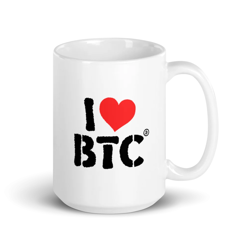 I Love BTC mug - Image 3