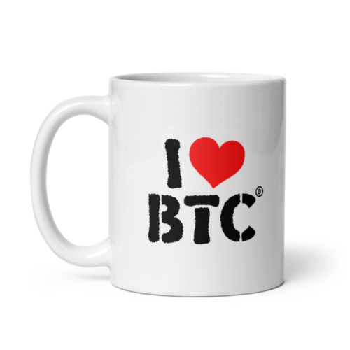 I Love BTC mug