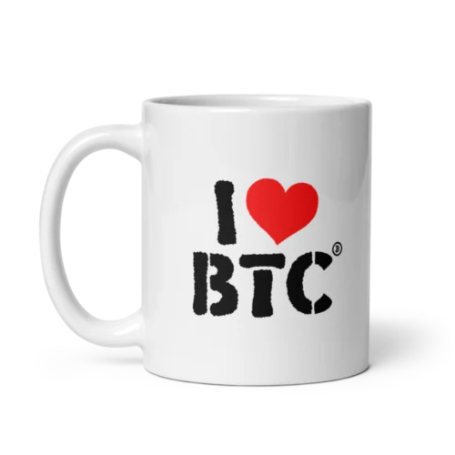 I Love BTC mug