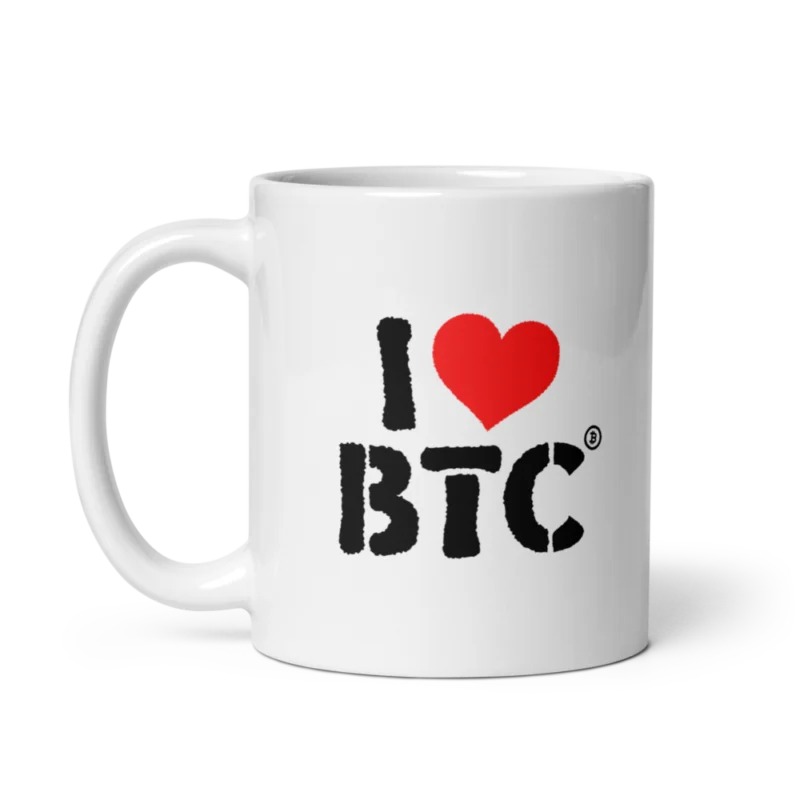 I Love BTC mug
