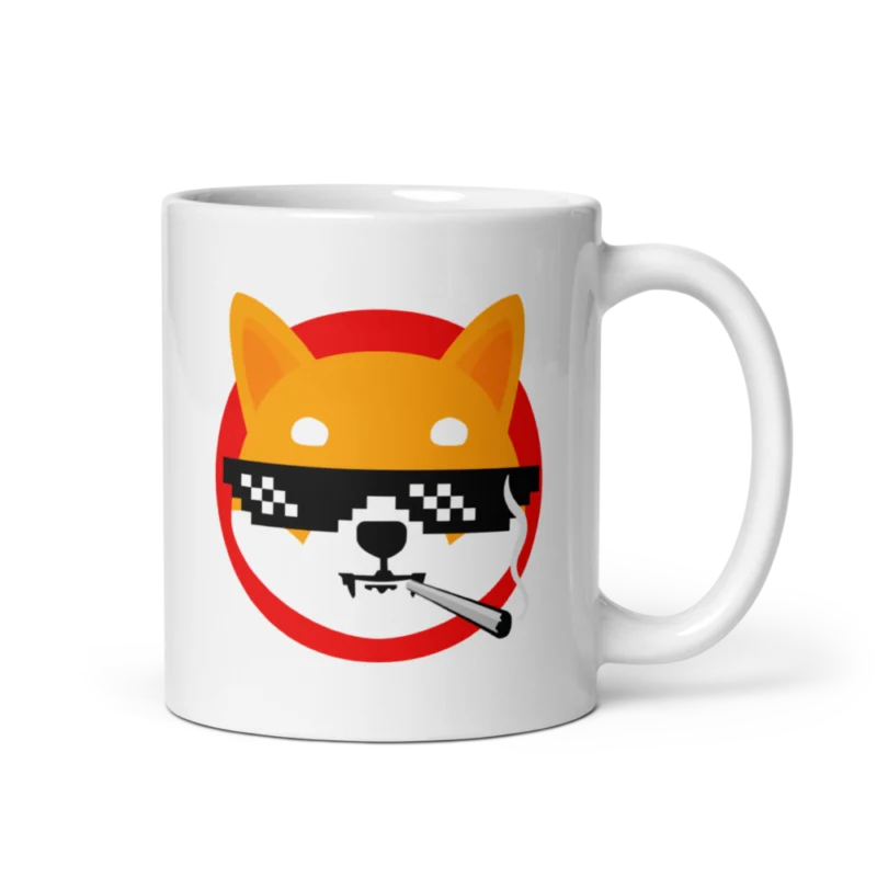 Shiba Inu x Thug Life mug