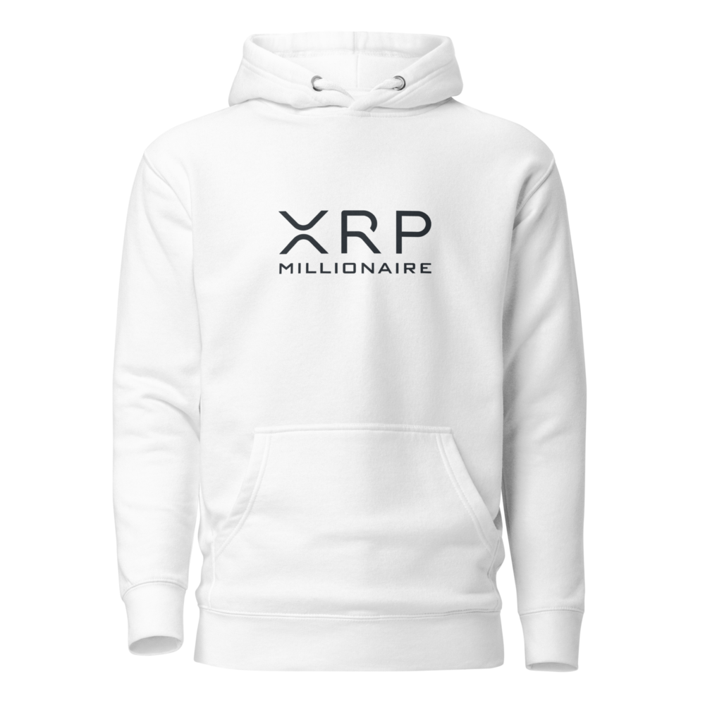 unisex premium hoodie white front 6501d7bfb7033 - XRP Millionaire Premium Hoodie